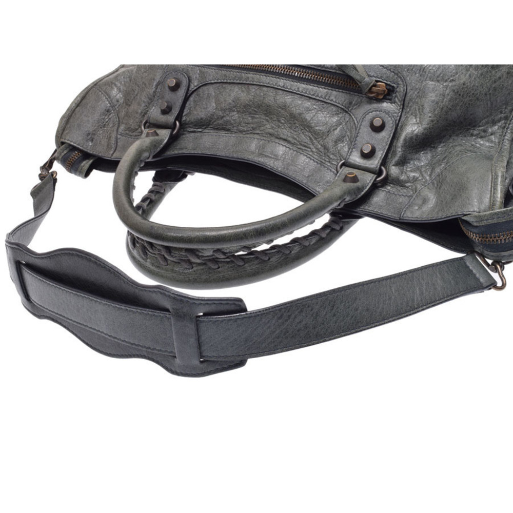 Balenciaga The City Green Lambskin 2way HandBag - Picture 5 of 11